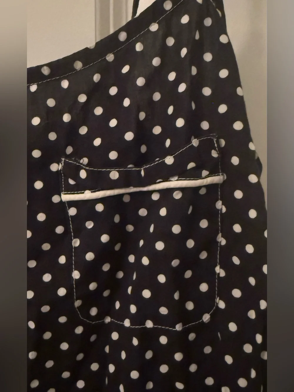 Victoria's Secret Black and White Polka Dot Slip Chemise
